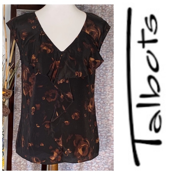 Talbots 2-piece black and brown top and cover. - Picture 1 of 8